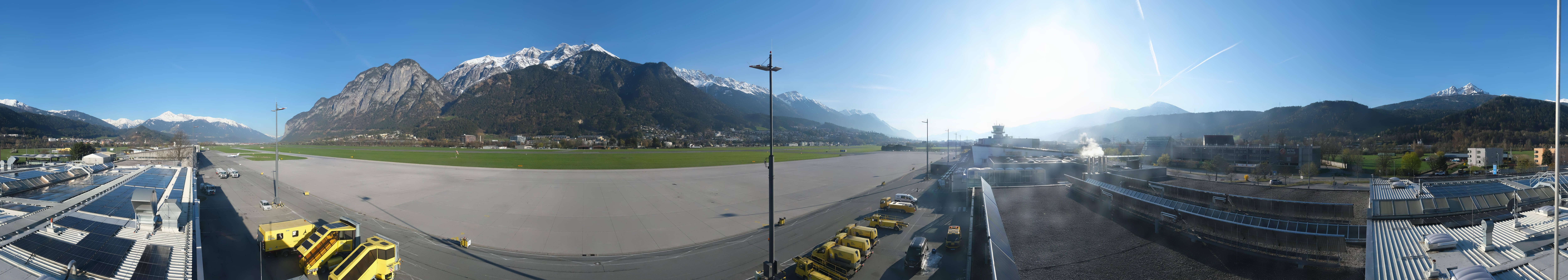 Archiv Foto Webcam Panorama Innsbruck Flughafen