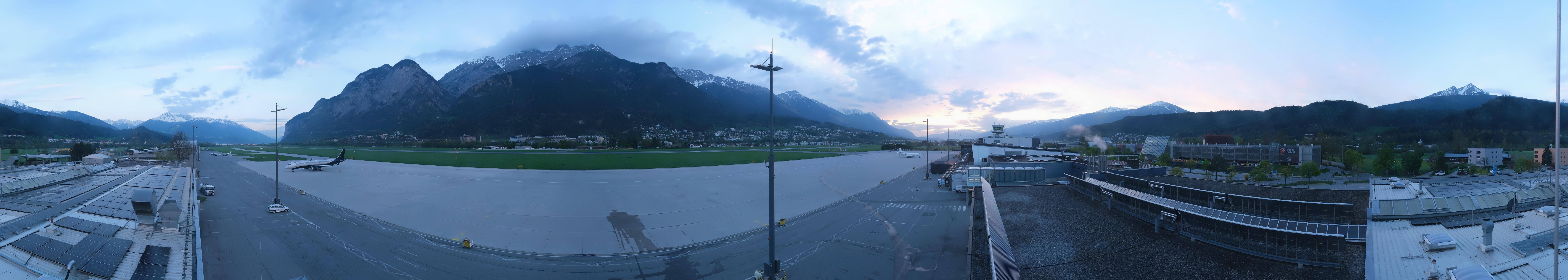 Archived image Webcam Airport Innsbruck Panorama