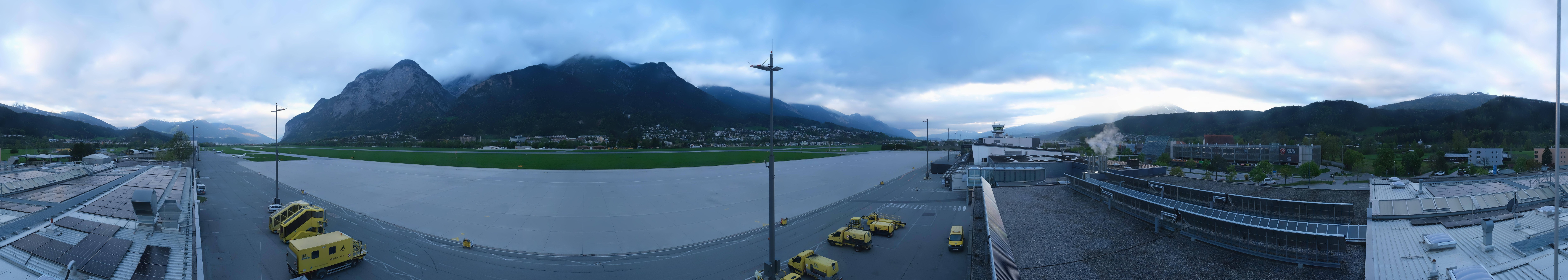 Archived image Webcam Airport Innsbruck Panorama