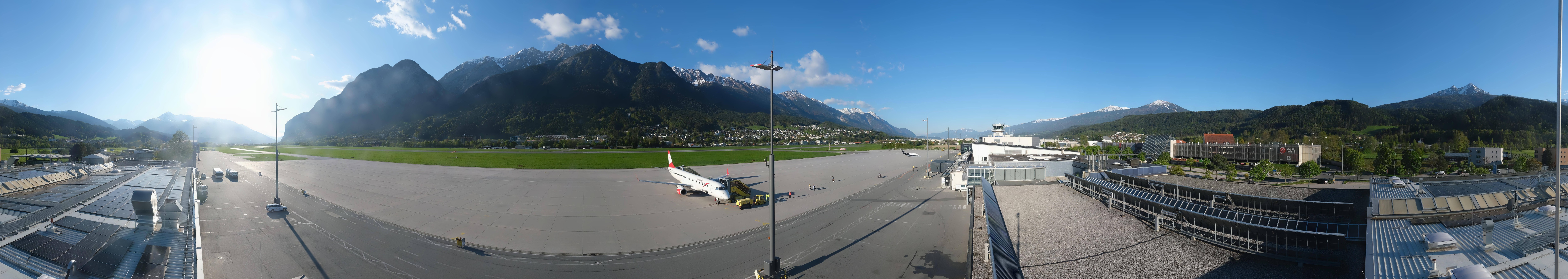 Archived image Webcam Airport Innsbruck Panorama