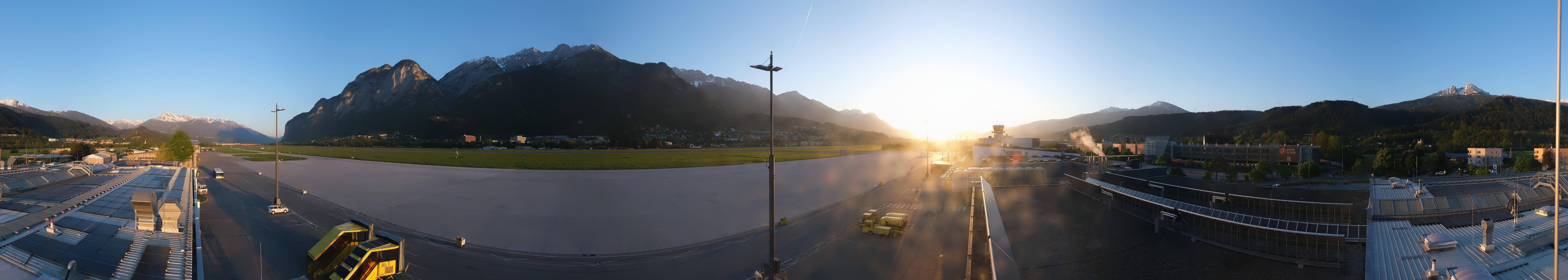 Archived image Webcam Airport Innsbruck Panorama