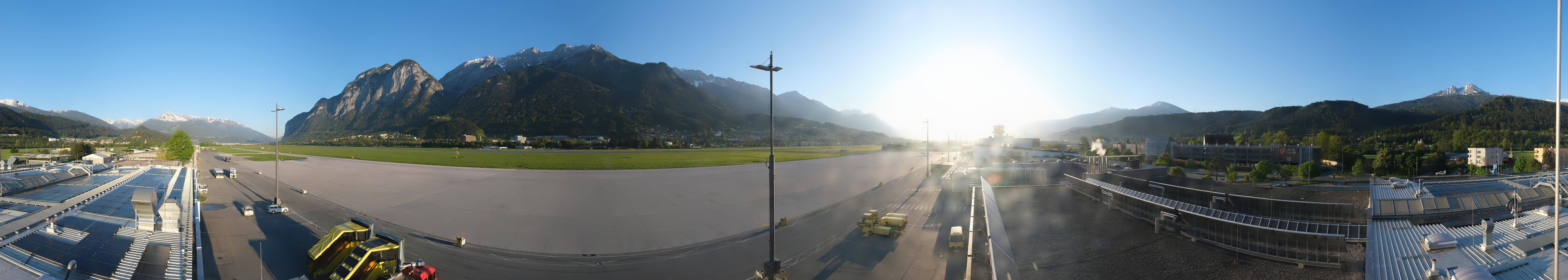 Archived image Webcam Airport Innsbruck Panorama