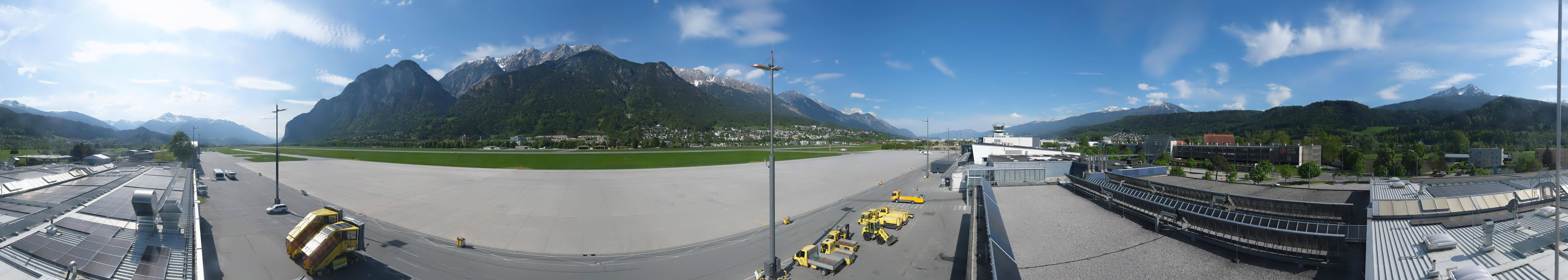 Archived image Webcam Airport Innsbruck Panorama