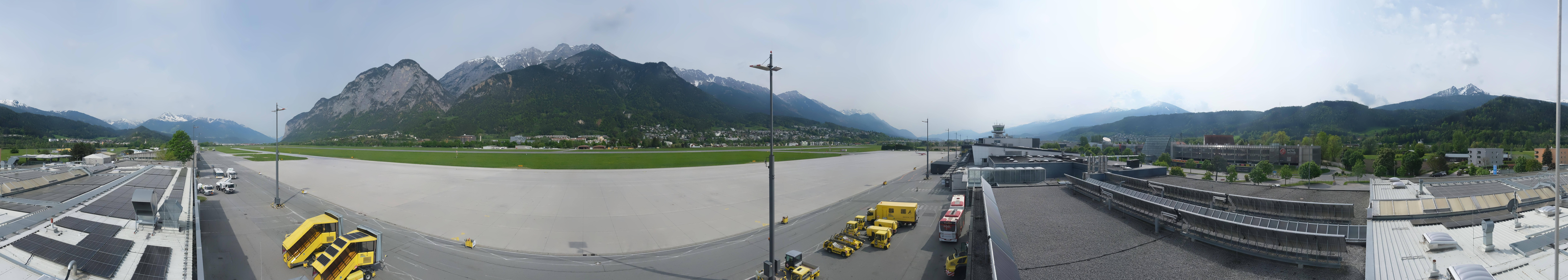 Archiv Foto Webcam Panorama Innsbruck Flughafen