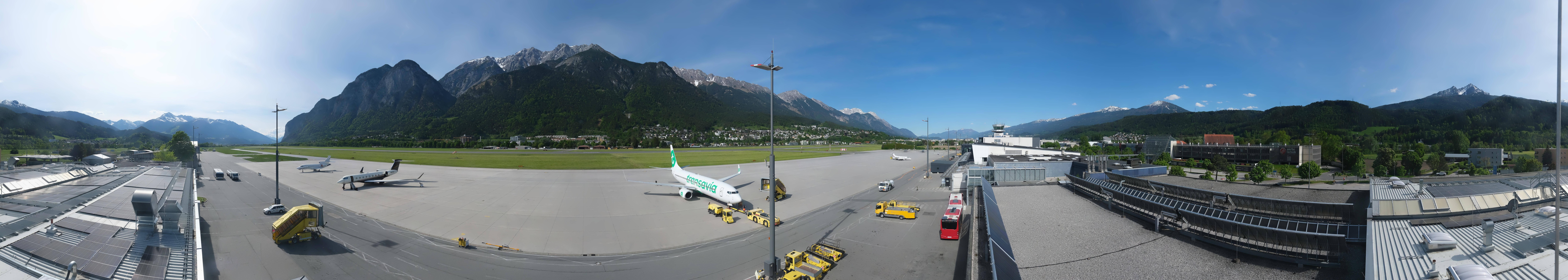 Archived image Webcam Airport Innsbruck Panorama