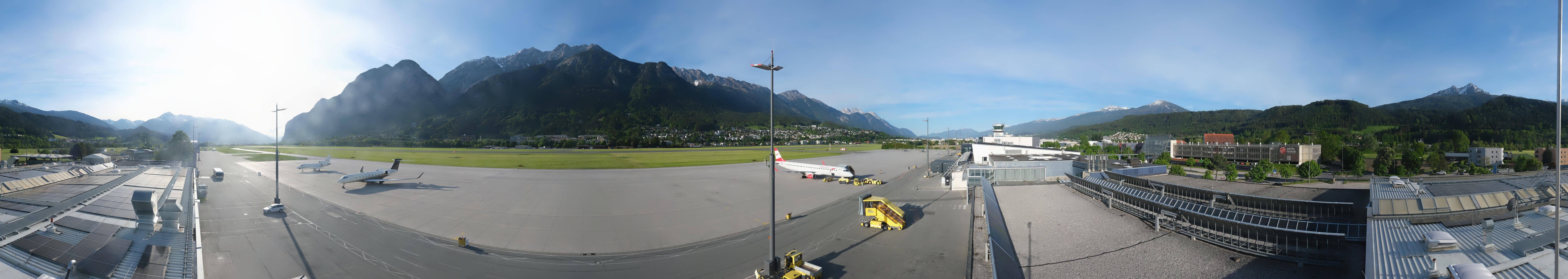 Archived image Webcam Airport Innsbruck Panorama