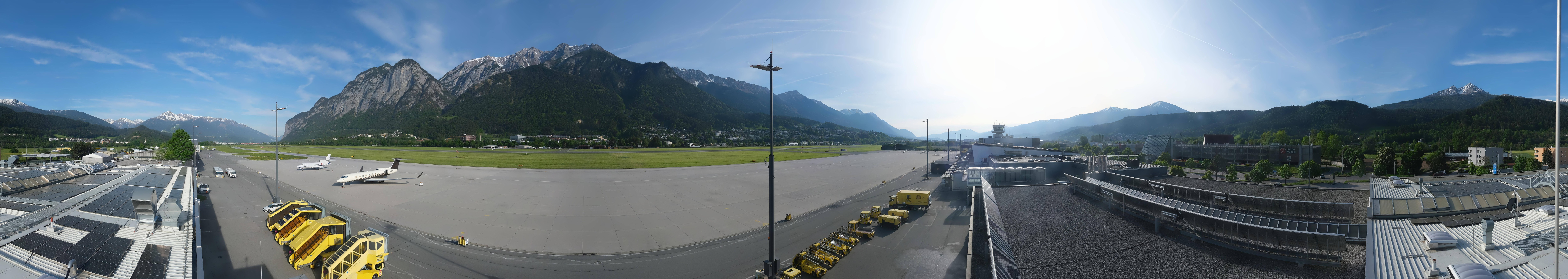 Archiv Foto Webcam Panorama Innsbruck Flughafen
