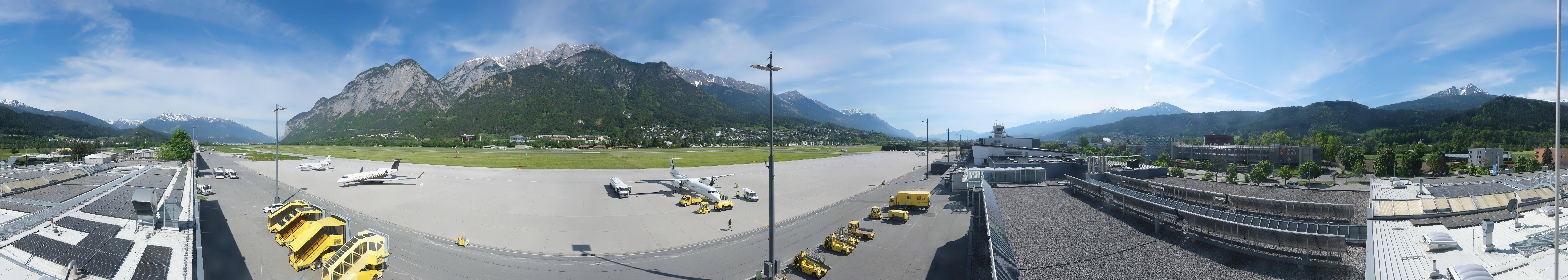 Archiv Foto Webcam Panorama Innsbruck Flughafen