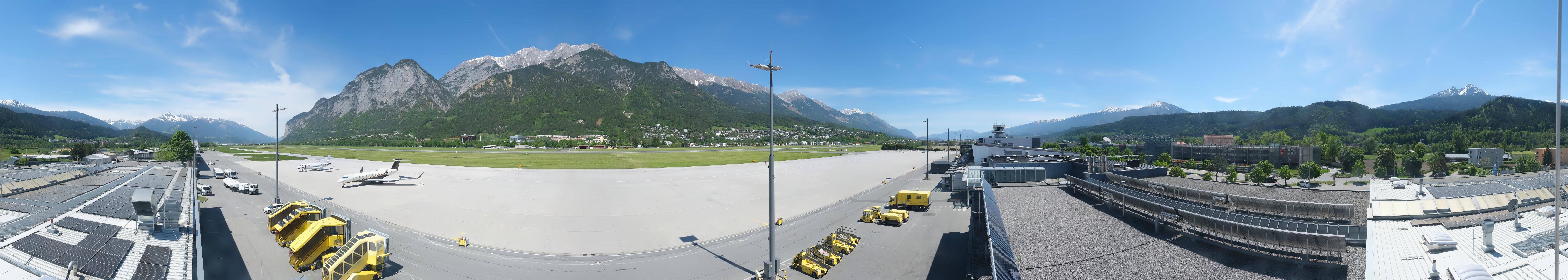 Archiv Foto Webcam Panorama Innsbruck Flughafen