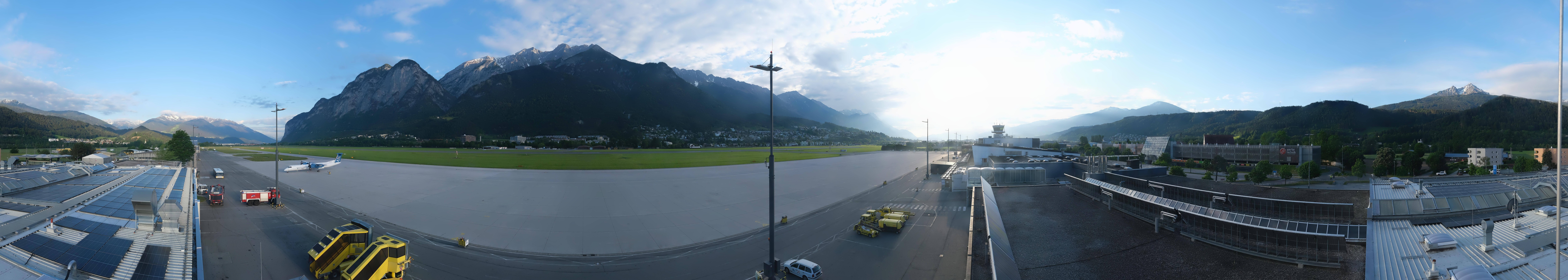 Archived image Webcam Airport Innsbruck Panorama