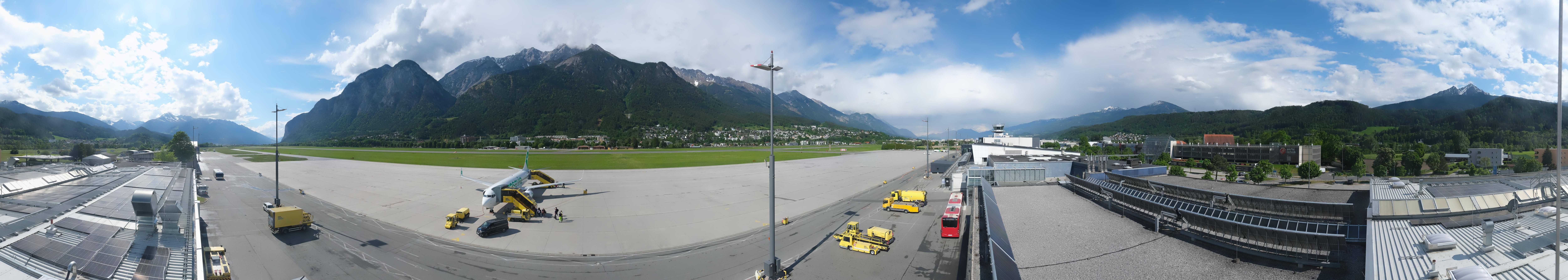 Archiv Foto Webcam Panorama Innsbruck Flughafen