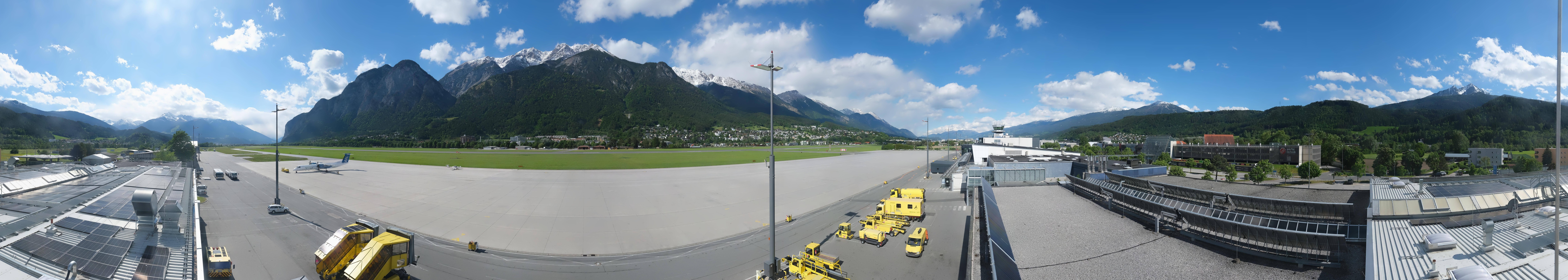 Archived image Webcam Airport Innsbruck Panorama