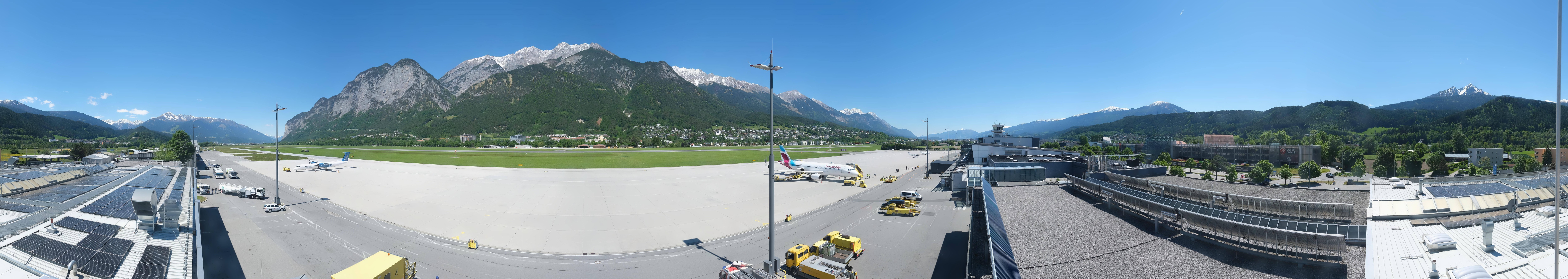 Archiv Foto Webcam Panorama Innsbruck Flughafen