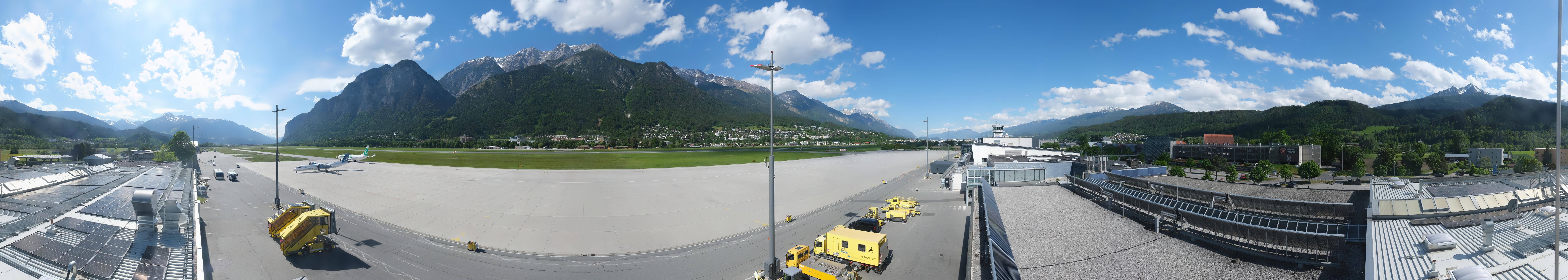 Archiv Foto Webcam Panorama Innsbruck Flughafen