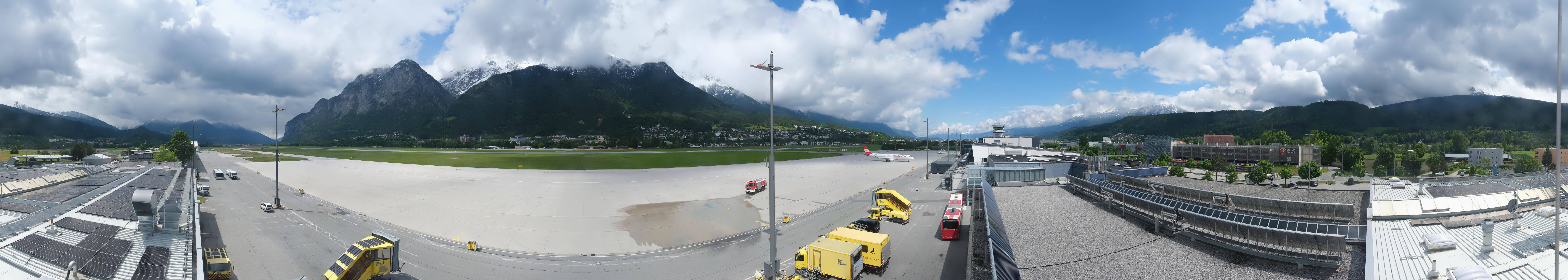 Archived image Webcam Airport Innsbruck Panorama