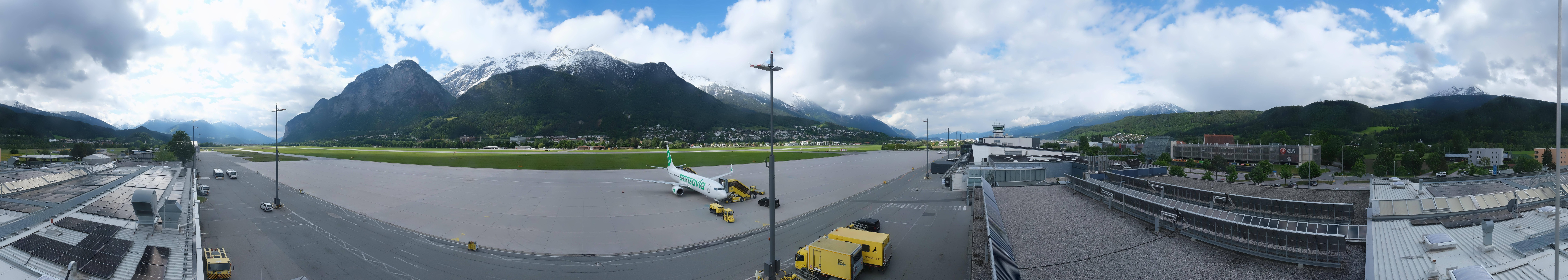Archived image Webcam Airport Innsbruck Panorama