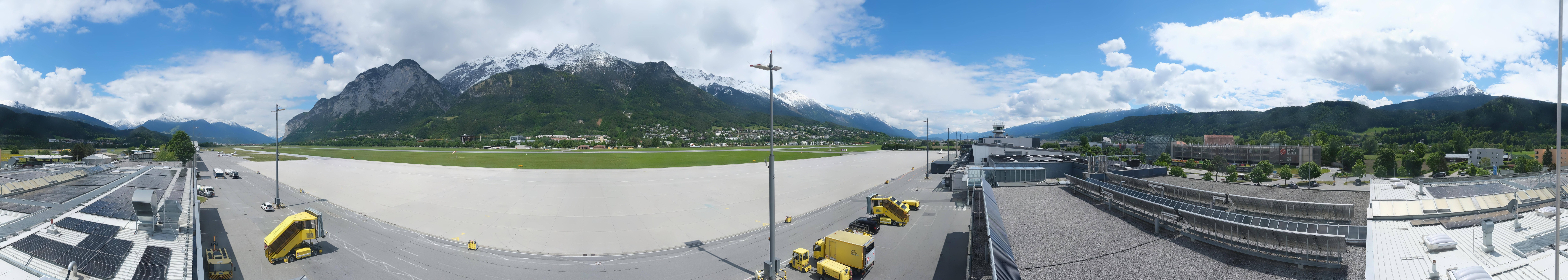 Archived image Webcam Airport Innsbruck Panorama