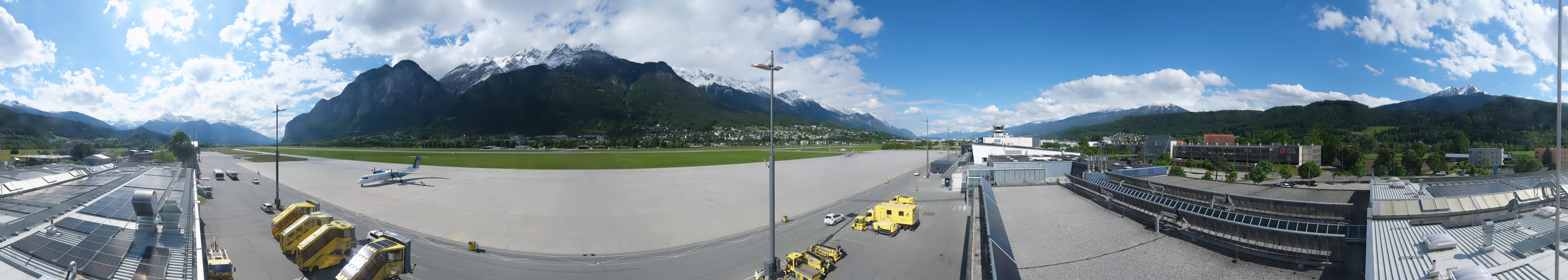 Archived image Webcam Airport Innsbruck Panorama