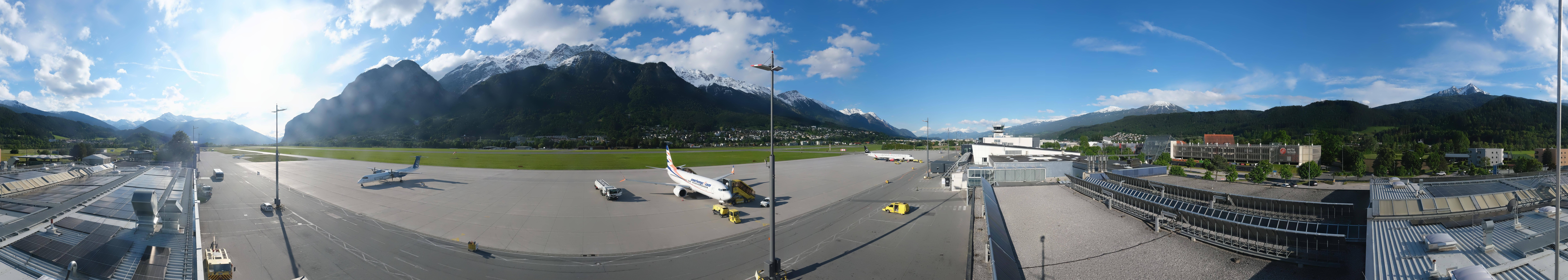 Archived image Webcam Airport Innsbruck Panorama