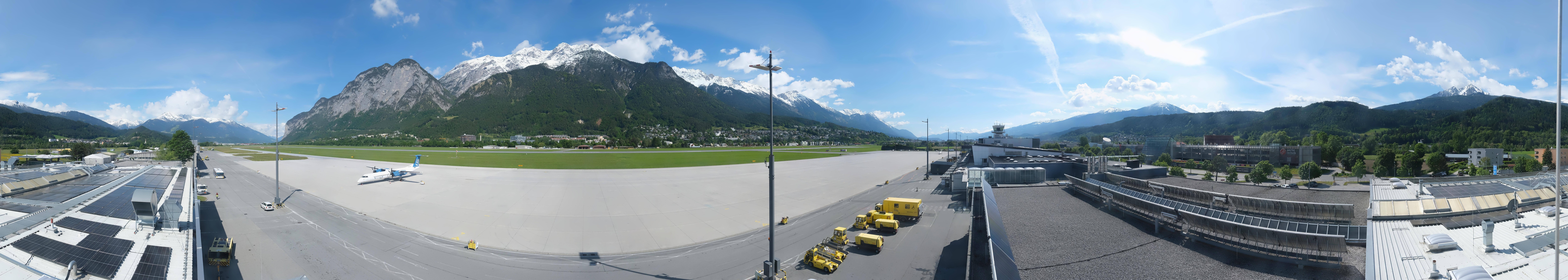 Archiv Foto Webcam Panorama Innsbruck Flughafen