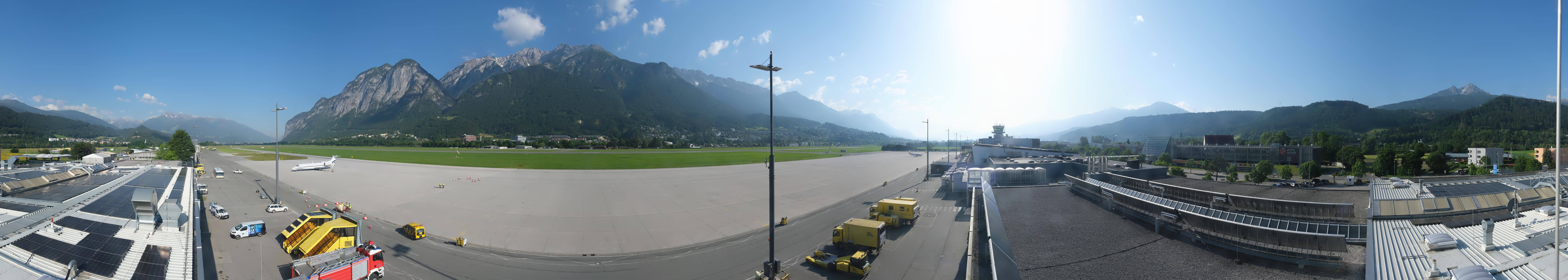 Archiv Foto Webcam Panorama Innsbruck Flughafen