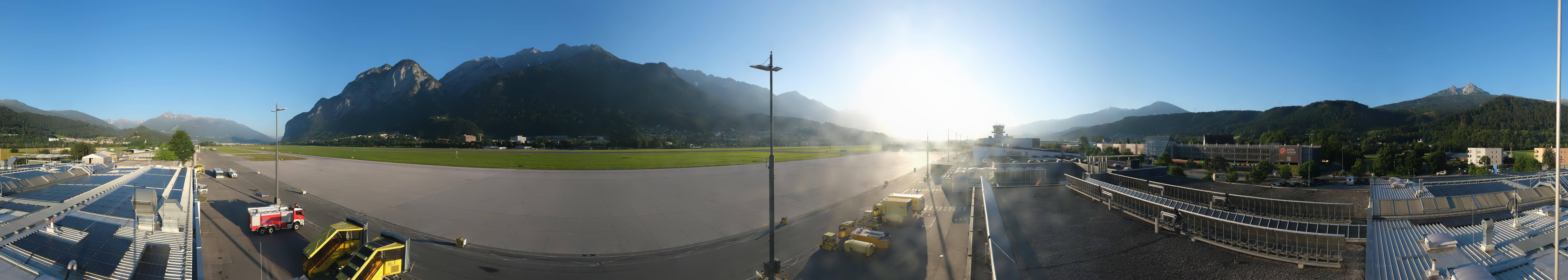 Archived image Webcam Airport Innsbruck Panorama