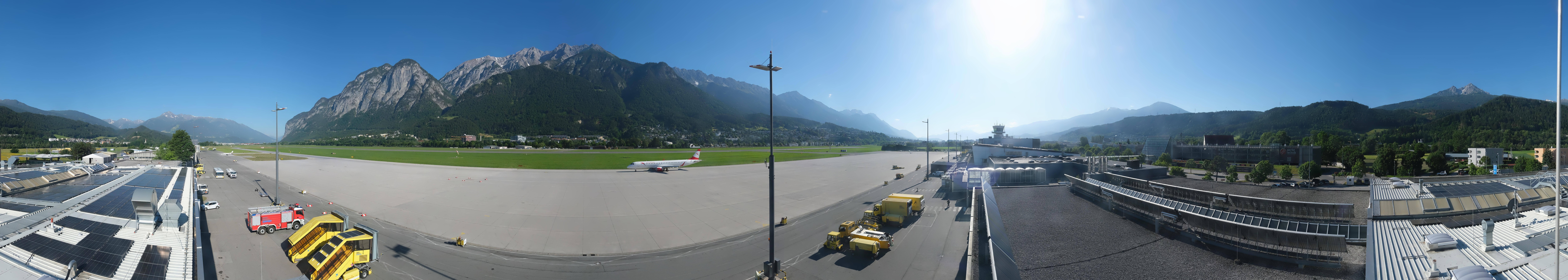 Archived image Webcam Airport Innsbruck Panorama