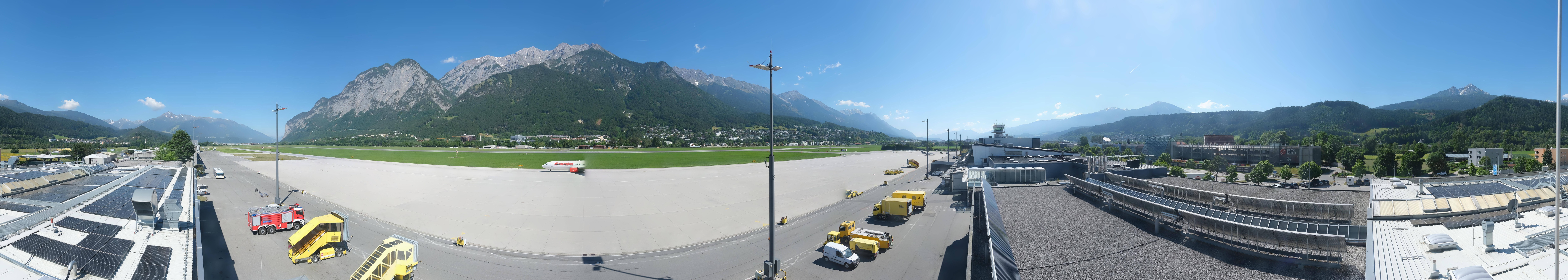 Archived image Webcam Airport Innsbruck Panorama