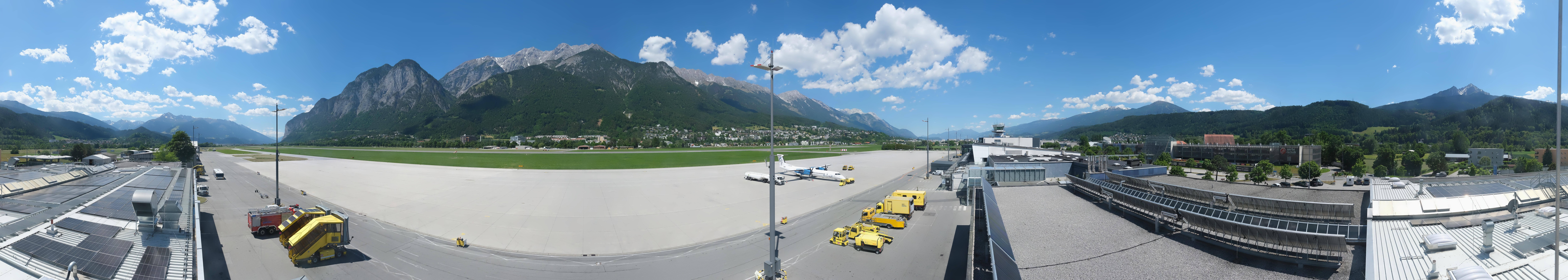 Archived image Webcam Airport Innsbruck Panorama