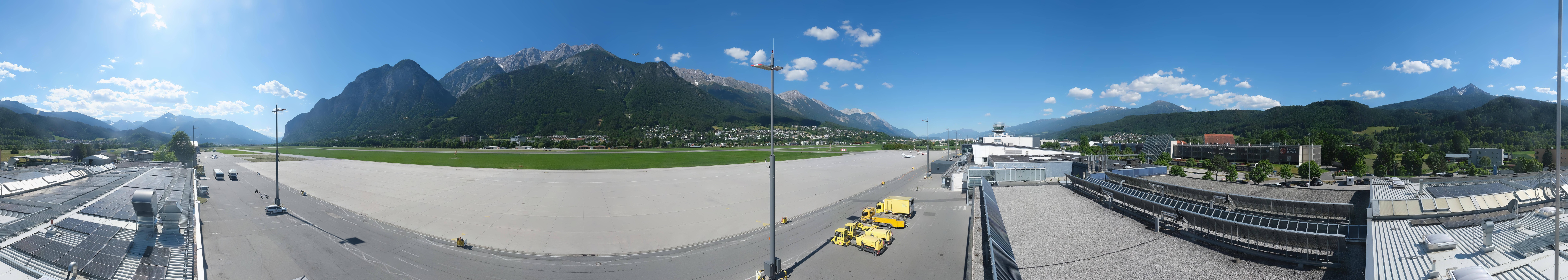 Archived image Webcam Airport Innsbruck Panorama