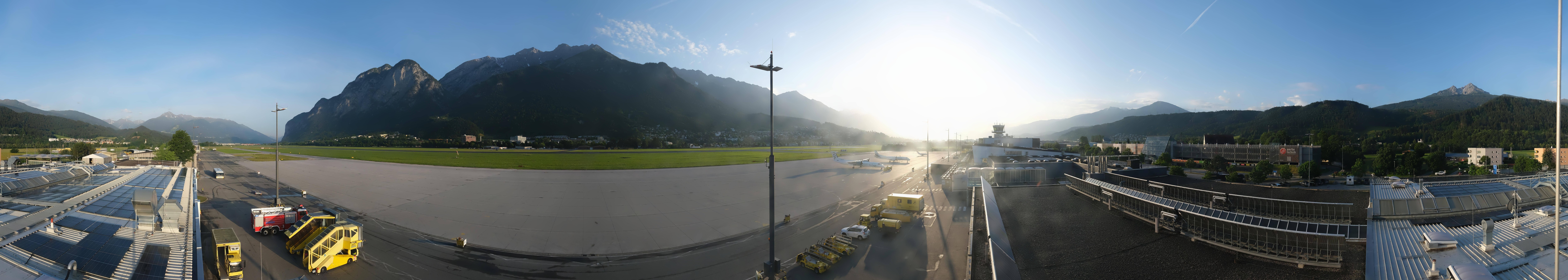 Archived image Webcam Airport Innsbruck Panorama