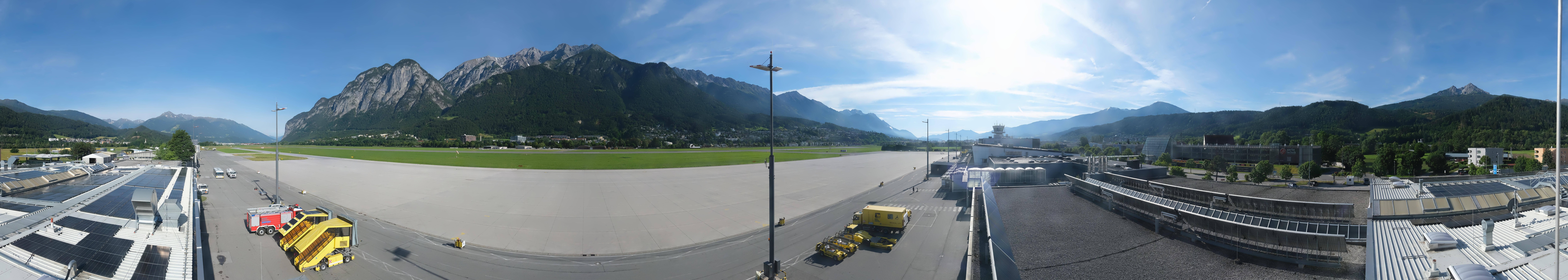 Archiv Foto Webcam Panorama Innsbruck Flughafen