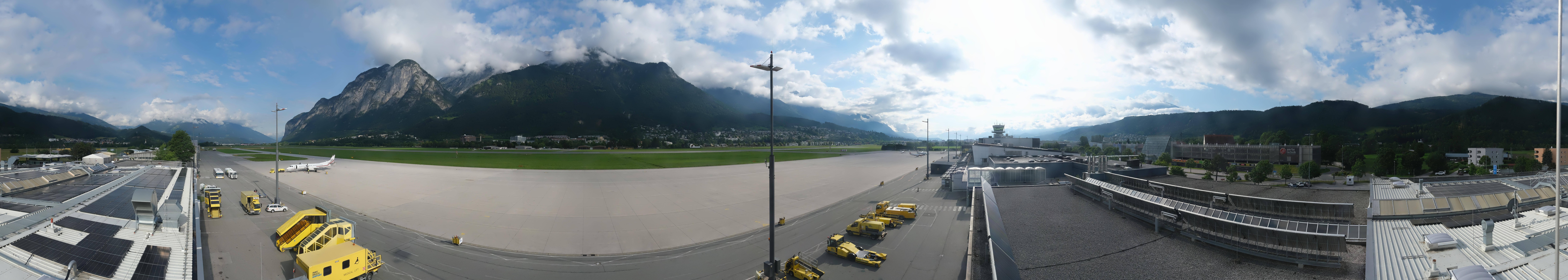 Archived image Webcam Airport Innsbruck Panorama