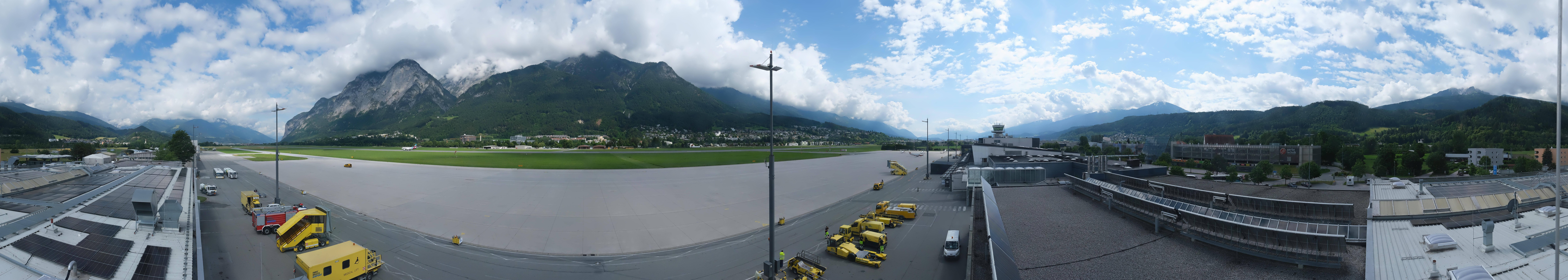 Archived image Webcam Airport Innsbruck Panorama