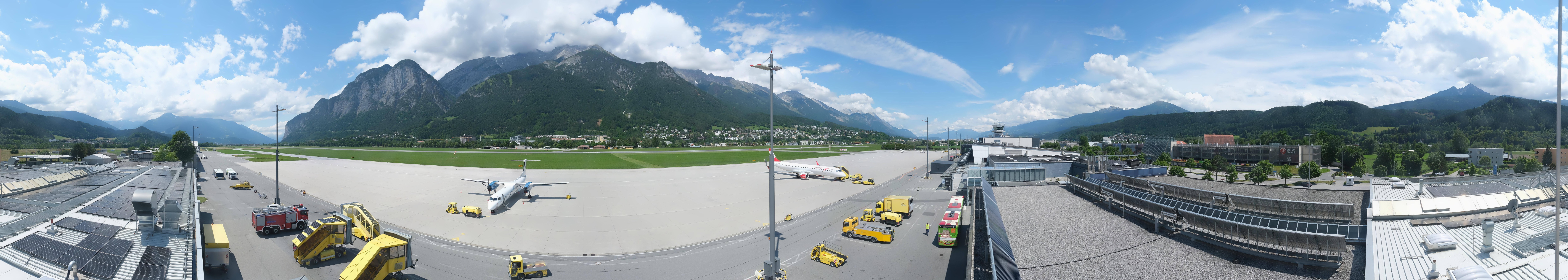 Archiv Foto Webcam Panorama Innsbruck Flughafen