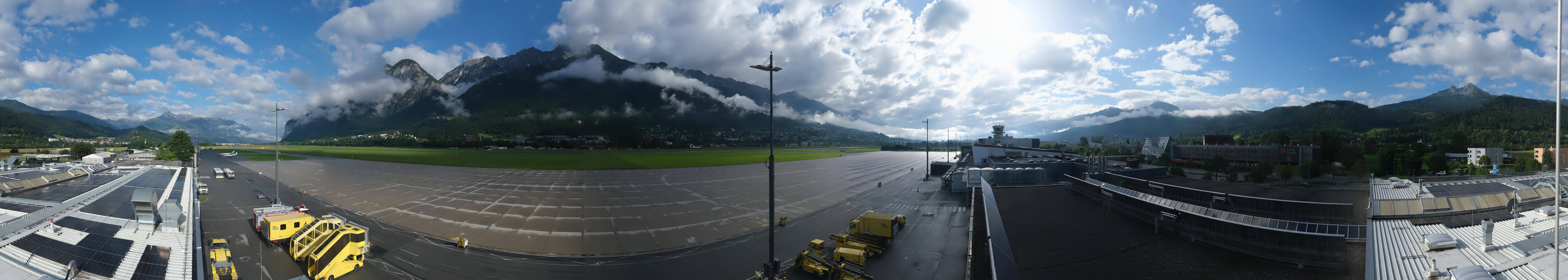 Archived image Webcam Airport Innsbruck Panorama