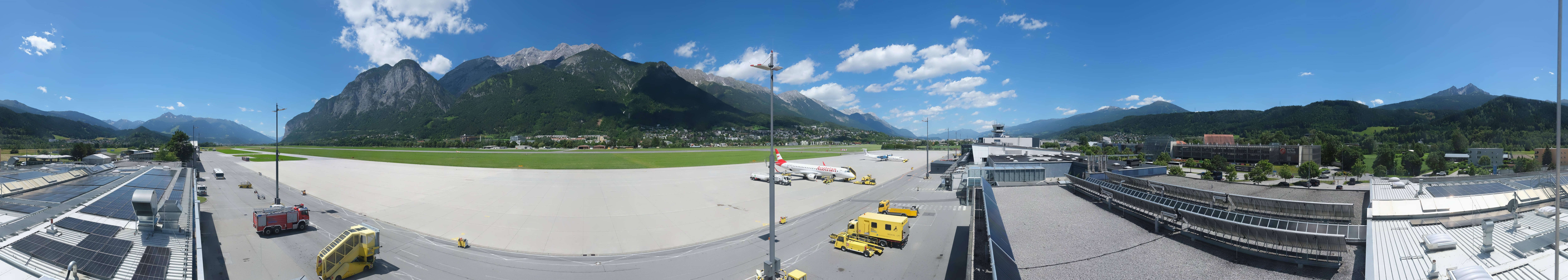Archived image Webcam Airport Innsbruck Panorama