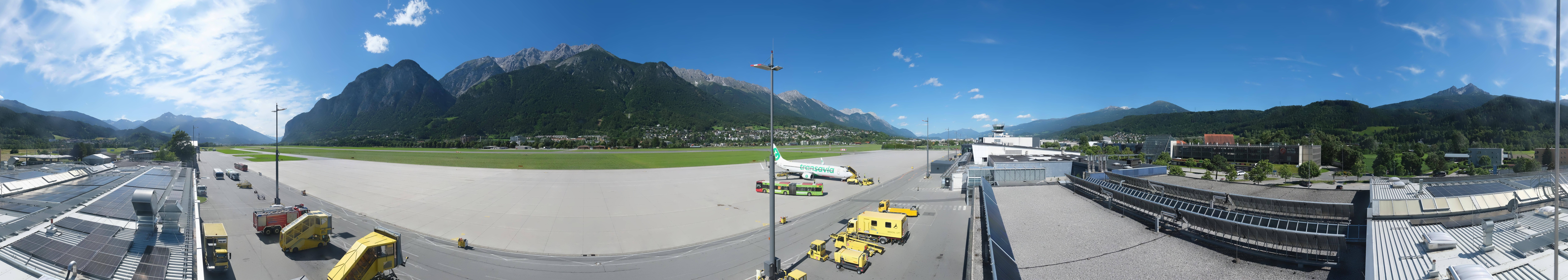 Archived image Webcam Airport Innsbruck Panorama