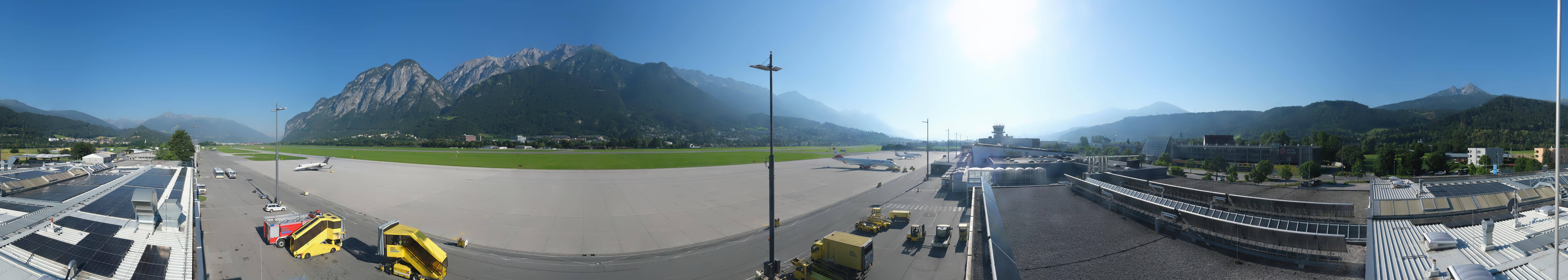 Archiv Foto Webcam Panorama Innsbruck Flughafen