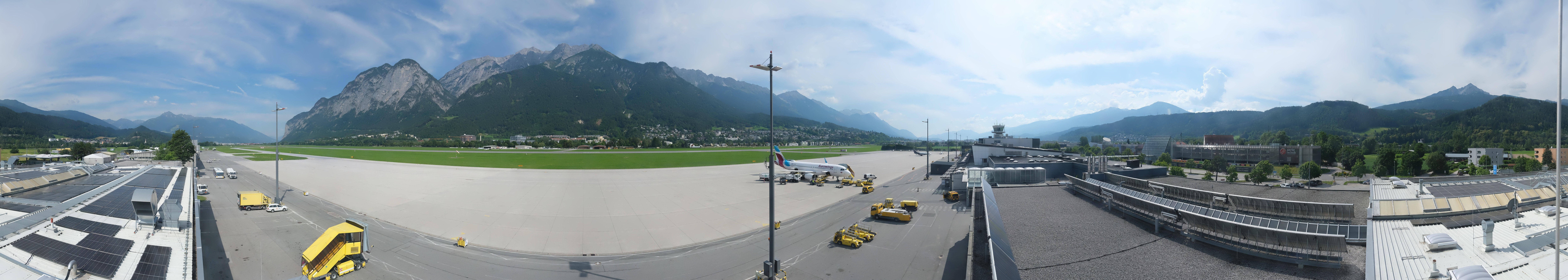 Archiv Foto Webcam Panorama Innsbruck Flughafen