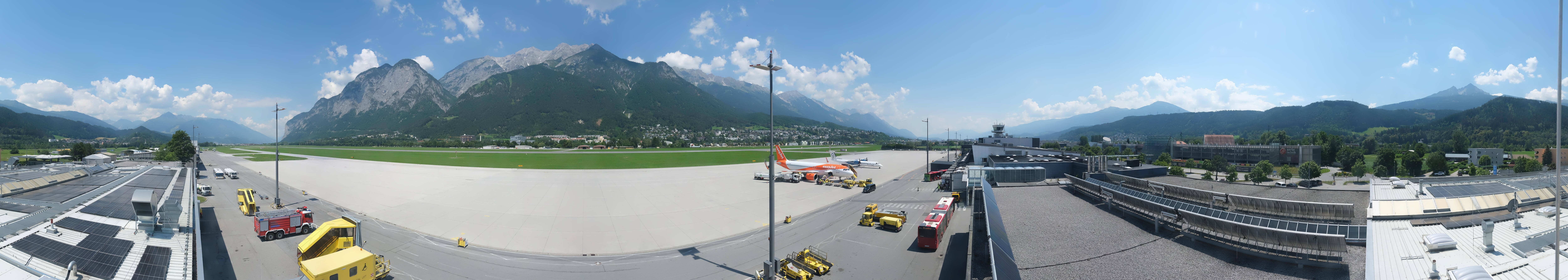Archived image Webcam Airport Innsbruck Panorama