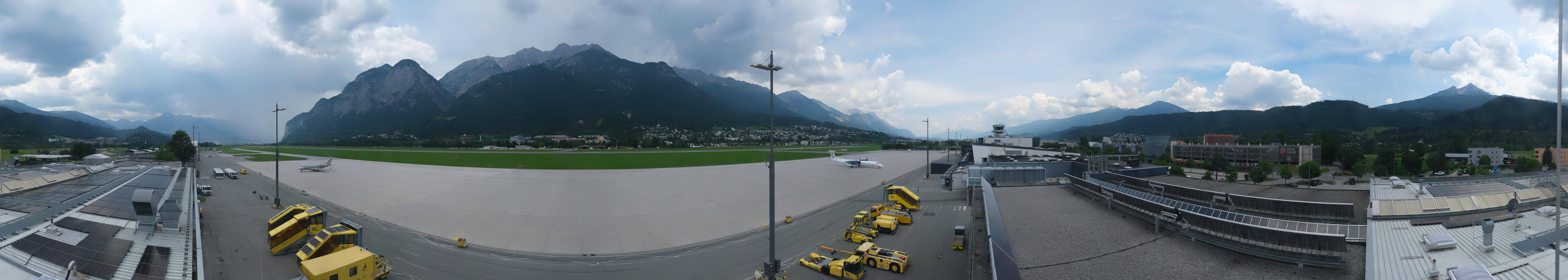 Archived image Webcam Airport Innsbruck Panorama
