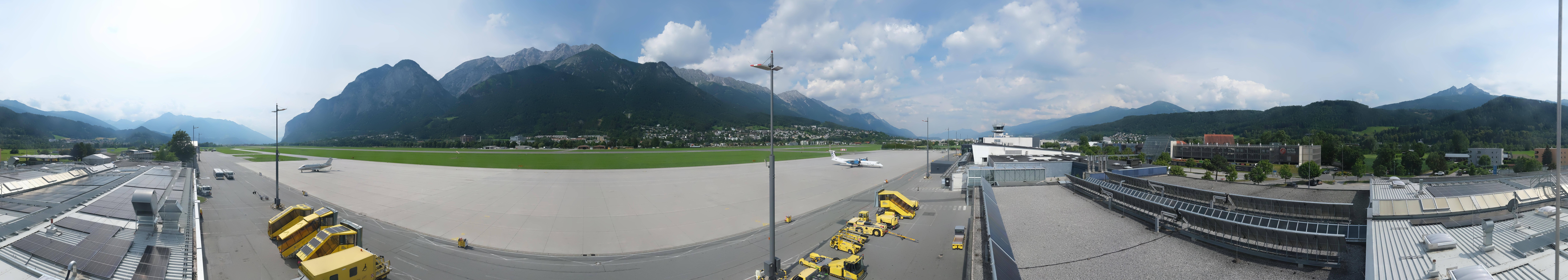 Archived image Webcam Airport Innsbruck Panorama