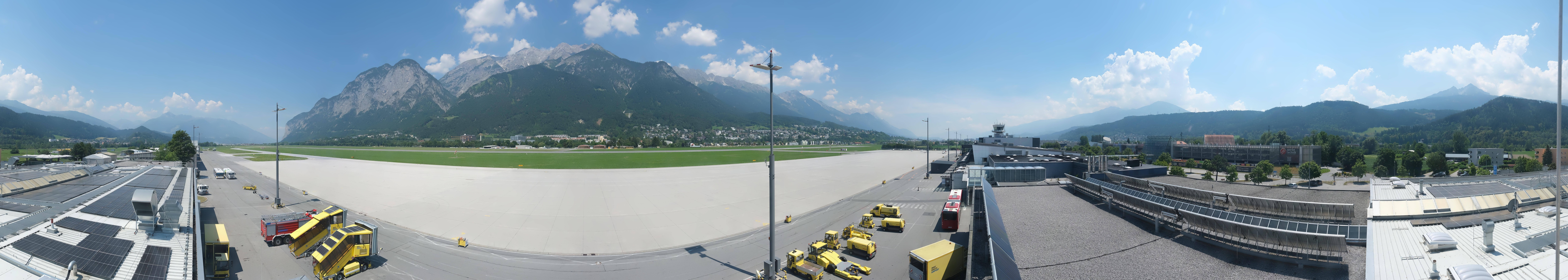 Archived image Webcam Airport Innsbruck Panorama