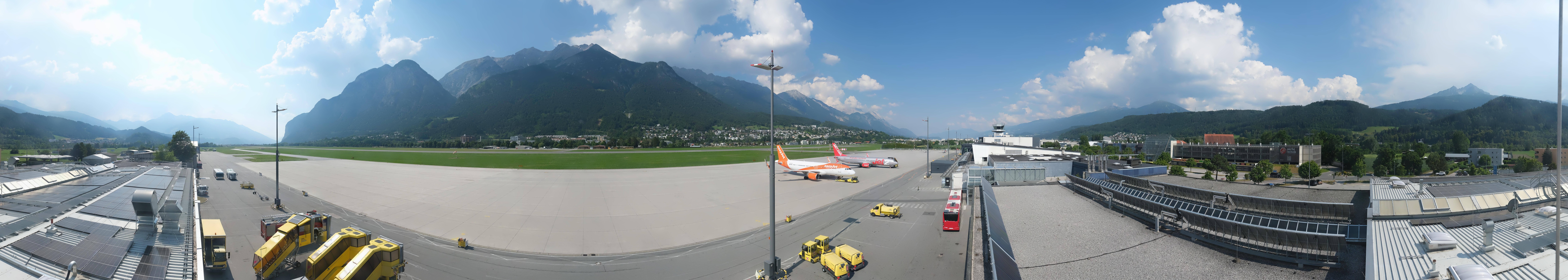 Archived image Webcam Airport Innsbruck Panorama