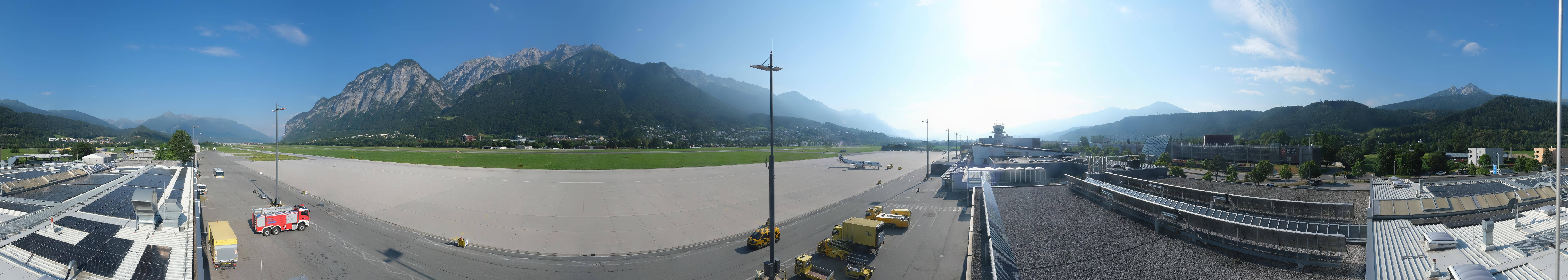 Archiv Foto Webcam Panorama Innsbruck Flughafen