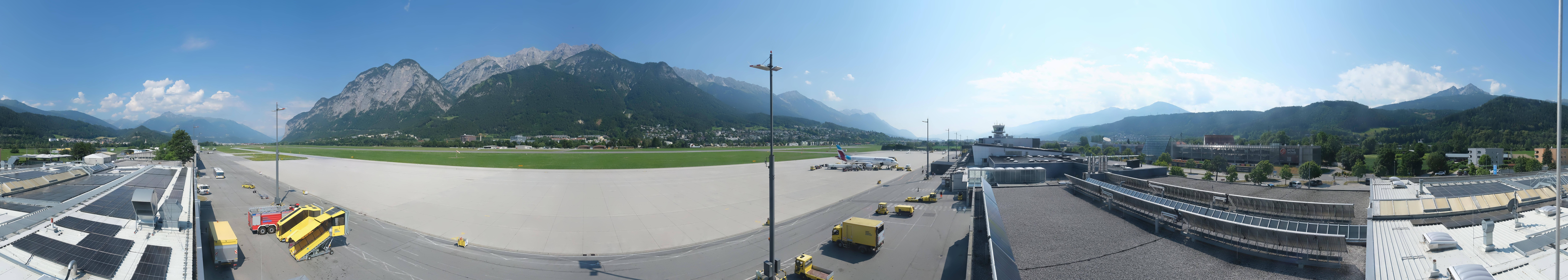 Archived image Webcam Airport Innsbruck Panorama