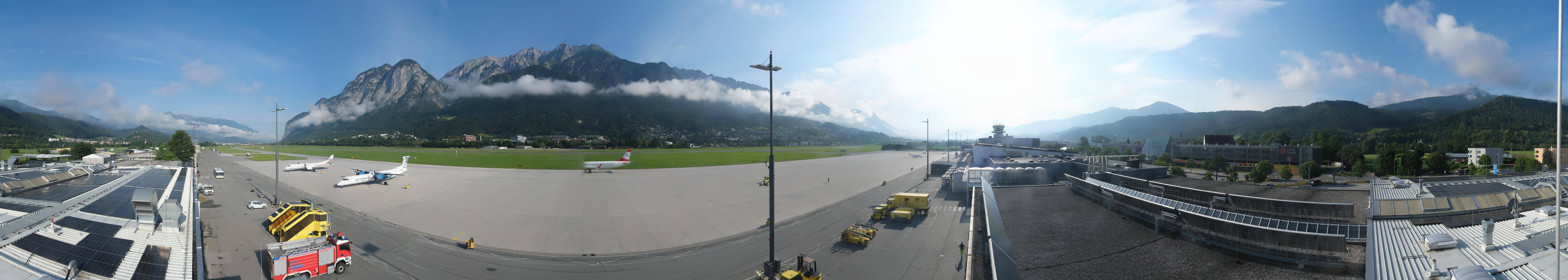 Archiv Foto Webcam Panorama Innsbruck Flughafen