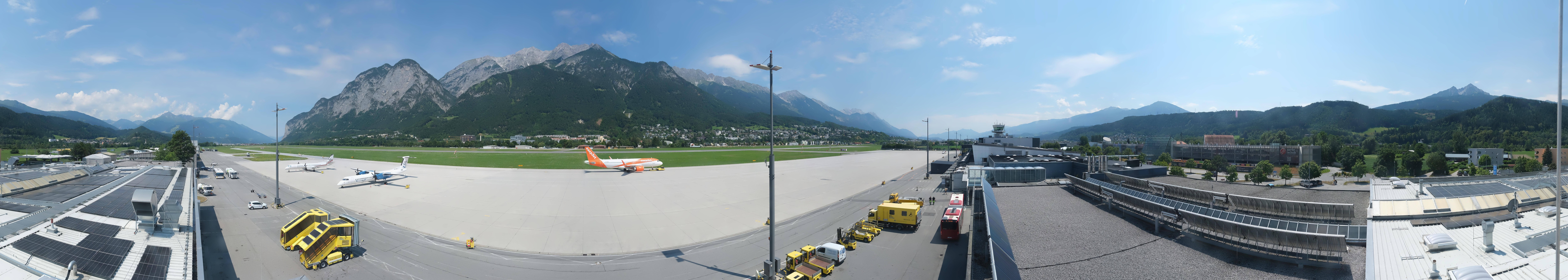 Archiv Foto Webcam Panorama Innsbruck Flughafen