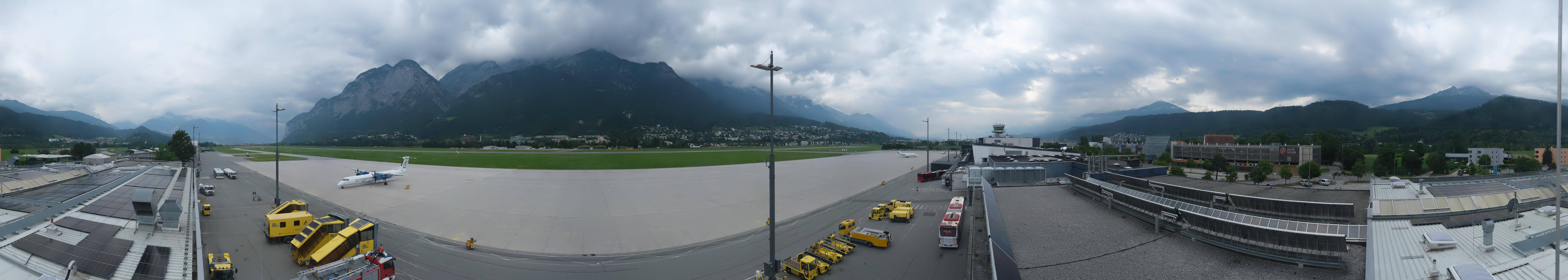 Archived image Webcam Airport Innsbruck Panorama